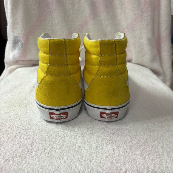 Vans Yellow Suede and Canvas High-Tops 
Men’s Size 9 / Women’s Size 10.5 - Picture 3 of 8